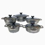 سرویس قابلمه 10 پارچه دالتون مدل فلورانس رنگ طوسی