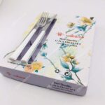 کارد و چنگال یونی هوم مدل پلاستیکی رنگ سفید