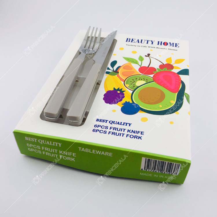 کارد و چنگال بیوتی هوم رنگ طوسی