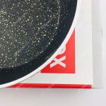 تابه تکدسته اینوکس سایز 18 رنگ مشکی