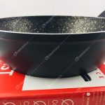 تابه تکدسته اینوکس سایز 18 رنگ مشکی