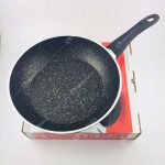 تابه تکدسته اینوکس سایز 22 رنگ مشکی