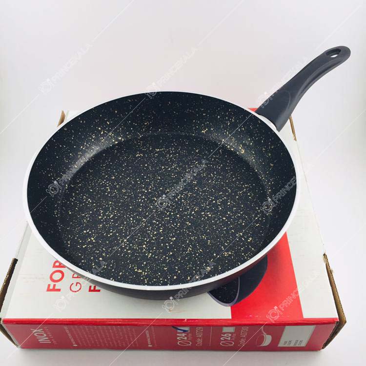 تابه تکدسته اینوکس سایز 24 رنگ مشکی