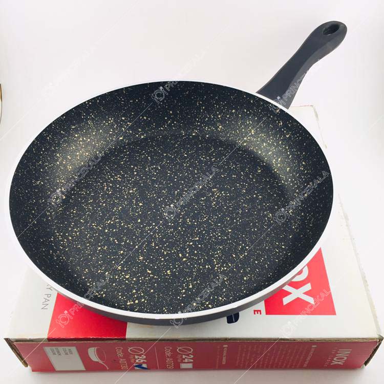 تابه تکدسته اینوکس سایز 26 رنگ مشکی