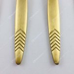 سرویس قاشق چنگال نیوبرلین مدل هاف طلایی نیمه مات