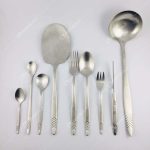 سرویس قاشق چنگال نیوبرلین مدل هاف نیمه مات