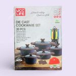 سرویس قابلمه 10 پارچه یو سی سی لایف کد SC020 رنگ مشکی