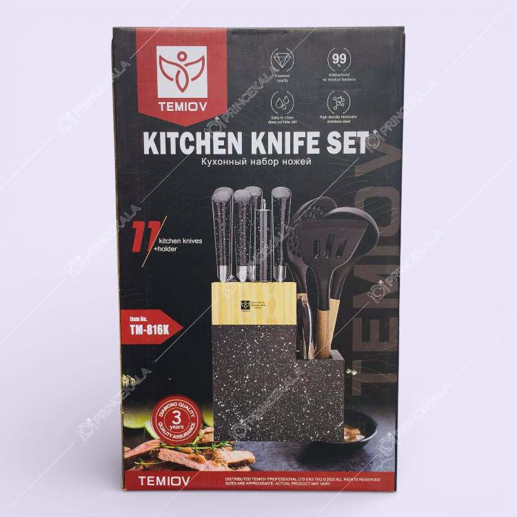 سرویس چاقوی 11 پارچه تیمو کد TM-816K