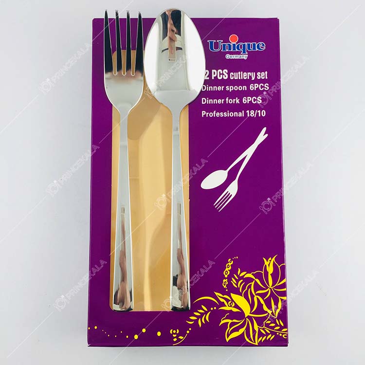 قاشق و چنگال یونیک مدل شیکاگو
